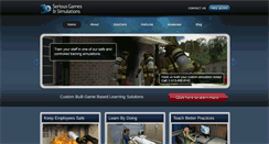 Desktop Screenshot of 3dseriousgamesandsimulations.com